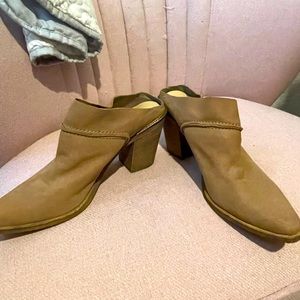 Suede mule ankle boot